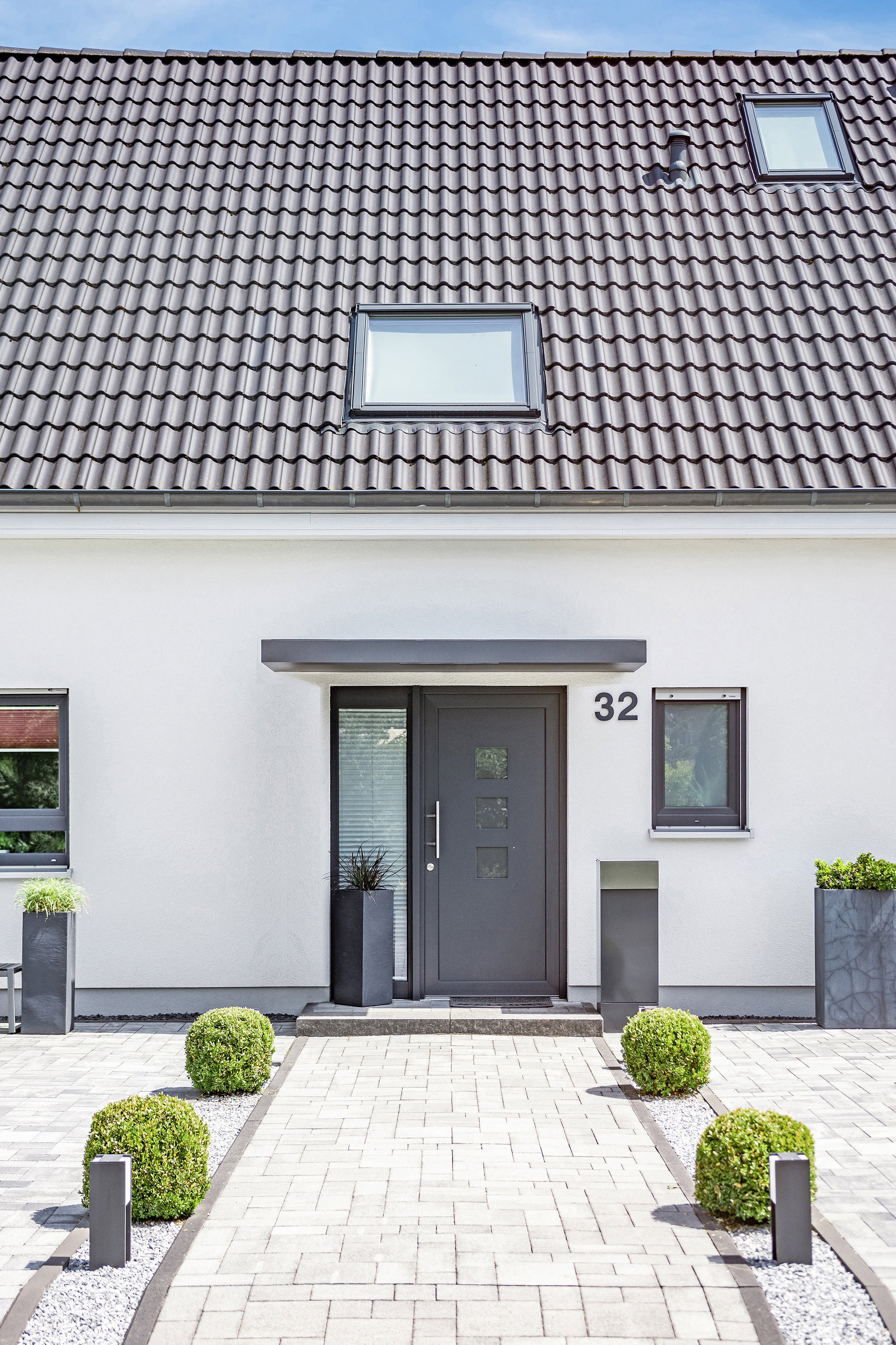 Rechteckvordach BS 250 anthrazit Rechteckvordach BS 250 anthrazit